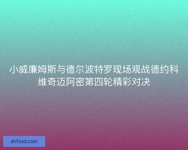 小威廉姆斯与德尔波特罗现场观战德约科维奇迈阿密第四轮精彩对决